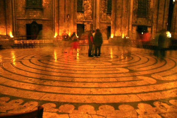 Photo Chartres labyrinthe