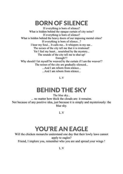 Poetry and Aphorisms Of Laurent Vitureu